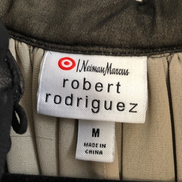 Classy Black and Cream Ruffled Top - Picture 3 of 8